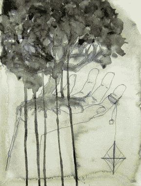tree and hand